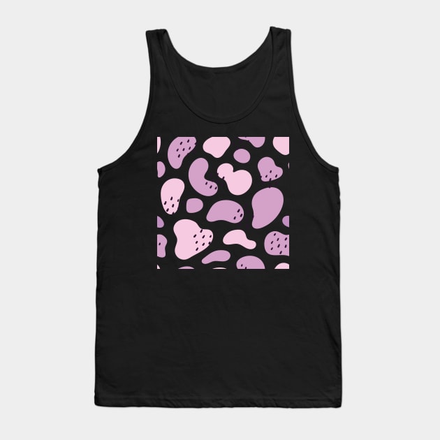 Purple And Pink Abstract Shapes Tank Top by Nikamii